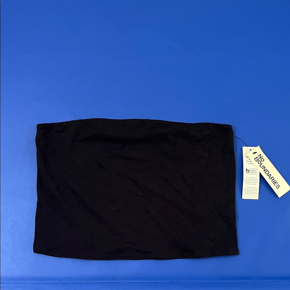 No Boundaries Black Strapless Top